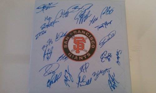2010 World Series Champion San Fracisco Giants Team Signed Base *Baseball bag: autographed by Tim Lincecum, Brian Wilson, Buster Posey AND MORE