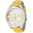 Fossil #2193 Women's Analog Yellow Leather Strap Watch