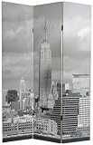 New York City Photograph Print Gift Idea - 6ft. Brooklyn Bridge & Empire State Bldg. Photo Print Folding Room Divider