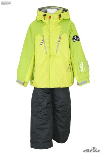 ellesse(エレッセ) ジュニアボーイズ スキーウェア上下セット E-J2202 LGライムグリーン