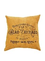 ICONS CORNER Cojín Piel De Cabra (Cuero / Negro)