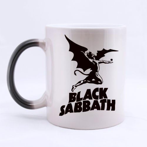 Black Sabbath Band Logo Customized Personalized Water Coffee Mug Novel Gift Mugs Morphing Ceramic Cup 11 OZ Office Home Cups (Two Sides Printed)