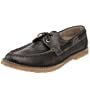 FRYE Men's Bleeker Boat Shoe,84111-Black,7 M US