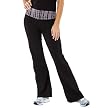 Icon by Marika Women's Ruched Waist Yoga Pant - Black/Gray