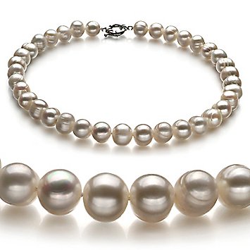 PearlsOnly White 10-11mm A Freshwater Pearl Necklace