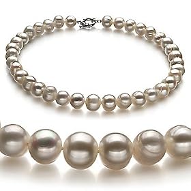 PearlsOnly White 10-11mm A Freshwater Pearl Necklace 18 inch