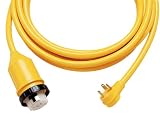 ParkPower by Marinco 124ARV-25 RV Electrical Power Cordset (50-amp 125/250-Volt Receptacle with 30-Amp 125-Volt RV Straight Blade Plug, 25-Feet)