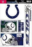 Set of (5) Team Window Clings: Indianapolis Colts