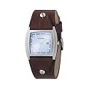 Fossil JR8133 Unisex Brown Leather Cuff Watch