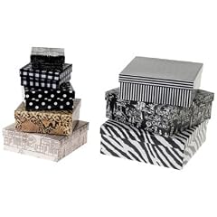 Wanted WA0063AS Aufbewahrungsboxen 8-er Set schwarz / wei�