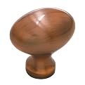 1.25" Egg Drawer Knob - Polished Antique Copper - Set of 5