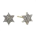 10K Yellow Gold .05 ct.t.w. Diamond Star Earrings
