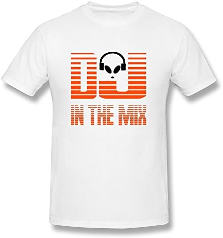 Men's DJ Mix Personalized Large O-Neck Tee Shirt By DINGDING
