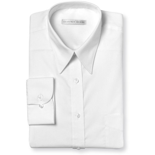 Geoffrey Beene Wrinkle Free Cool Dry Pinpoint Solid - Point Collar