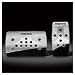 MOMO Stealth Black Aluminum Automatic Pedal Covers