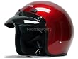 Tms Red Vintage Cafe Racer Open Face Motorcycle Helmet (X Large)