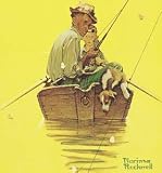 Fish Finders People Art Poster Print by Norman Rockwell, 16x17