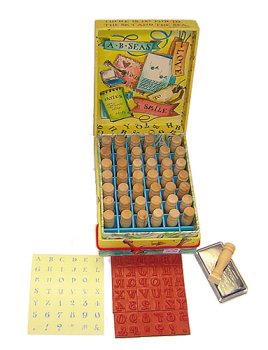 Alphabet And Numbers Rubber Stamp Set