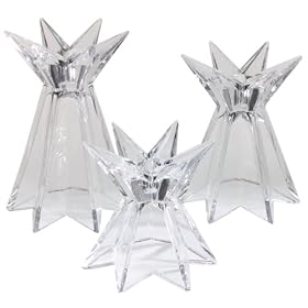 Mikasa Galaxia Candleholders, Set of 3
