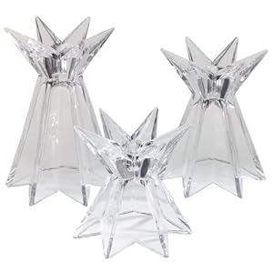 Mikasa Galaxia Candleholders, Set of 3