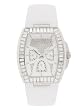 Guess White Leather Strap Ladies Watch U15025L2