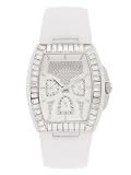 Guess White Leather Strap Ladies Watch U15025L2