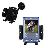 Gomadic for the PalmOne palm Zire 71 - PalmOne Zire 71 Flexible Car Windshield Holder - Gomadic Brand