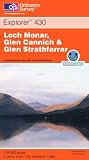 Loch Monar, Glen Cannich and Glen Strathfarrar (Explorer Maps)