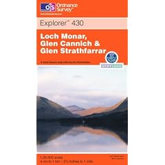 Loch Monar, Glen Cannich and Glen Strathfarrar (Explorer Maps)