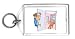 Keychain with man, body, individuals, individual, humans, person, human, persons, cat, people, pet, door, lock