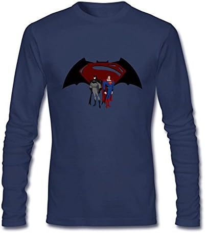 Monni Men's Batman v Superman Dawn of Justice Long Sleeve T-shirt