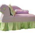 Fantasy Furniture Princess Chaise, Lavender / Green