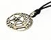Wiccan Pewter Pendant On Adjustable Black Cord Necklace.