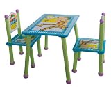 Produkt-Bild: Kinder Tisch mit 2 St&uuml;hle eckiger Tisch Sitzgarnitur "Fr&ouml;hliche Arche"!