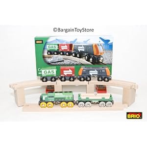 BRIO: Cargo Train with BONUS Freight Train and Timber Load by 