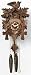 River City Clocks One Day Hand-Carved Cuckoo Clock with Five Maple Leaves & One Bird - 9 Inches Tall - Model # 11-09 River City Clocks One Day Hand-Carved Cuckoo Clock with Five Maple Leaves & One Bird - 9 Inches Tall - Model # 11-09