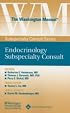 The The Washington Manual? Endocrinology Subspecialty Consult (Washington Manual Subspecialty Consult Series)