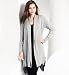 Petite Asymmetric Hem Oblong Cardigan with Angora