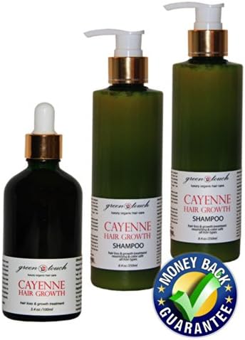 3 PC Value Set CAYENNE Hair Growth: 2 Shampoos & Scalp Treatment