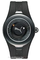 Puma Midsize Posh Analog Black Rubber Watch #PU13475.0220.934