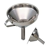 from Kitchen Craft Kitchen Craft Funnel with Removable Filter,  Stainless Steel, 13cm Model KCFUNNELSS
