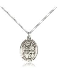 Sterling Silver St Christopher / Karate Pendant