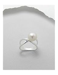 Fresh Water Pearls Ring In 92.5 Sterling Silver