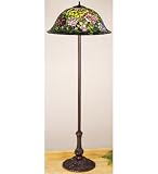 Meyda 63H Tiffany Rosebush Floor Lamp