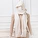Nanxson(TM) Women Hoodie Gloves Earflap Hat Long Scarf Shawl Wraps WJ0011