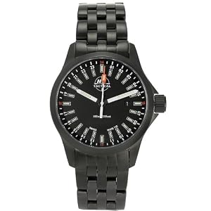 H3 Tactical Mens H3.542221.09 STEALTH MISSION Black Ion-Plated Stainless Steel Watch by H3 Tactical