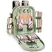 Outdoor Living : Picnic Time Avalon Deluxe Riviera 16.5in. Backpack w/ Wine Duffel For 2 w/Blanket (Sage Green)