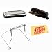 Hohner 81 Pocket Pal Harmonica Bundle with Harmonica Pouch, Harmonica Holder, and Polishing Cloth - Key of C