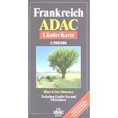 ADAC Karte, Frankreich, 4 Bl.