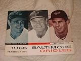 1965 Oversized Baltimore Orioles Yearbook EX+ - MLB Programs and Yearbooks
